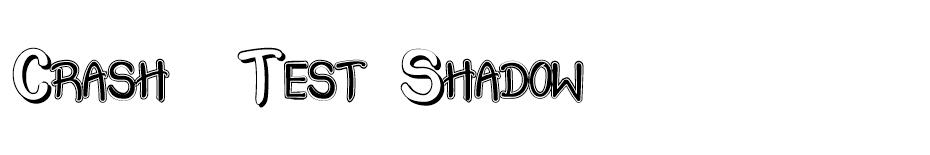 Crash  Test Shadow font